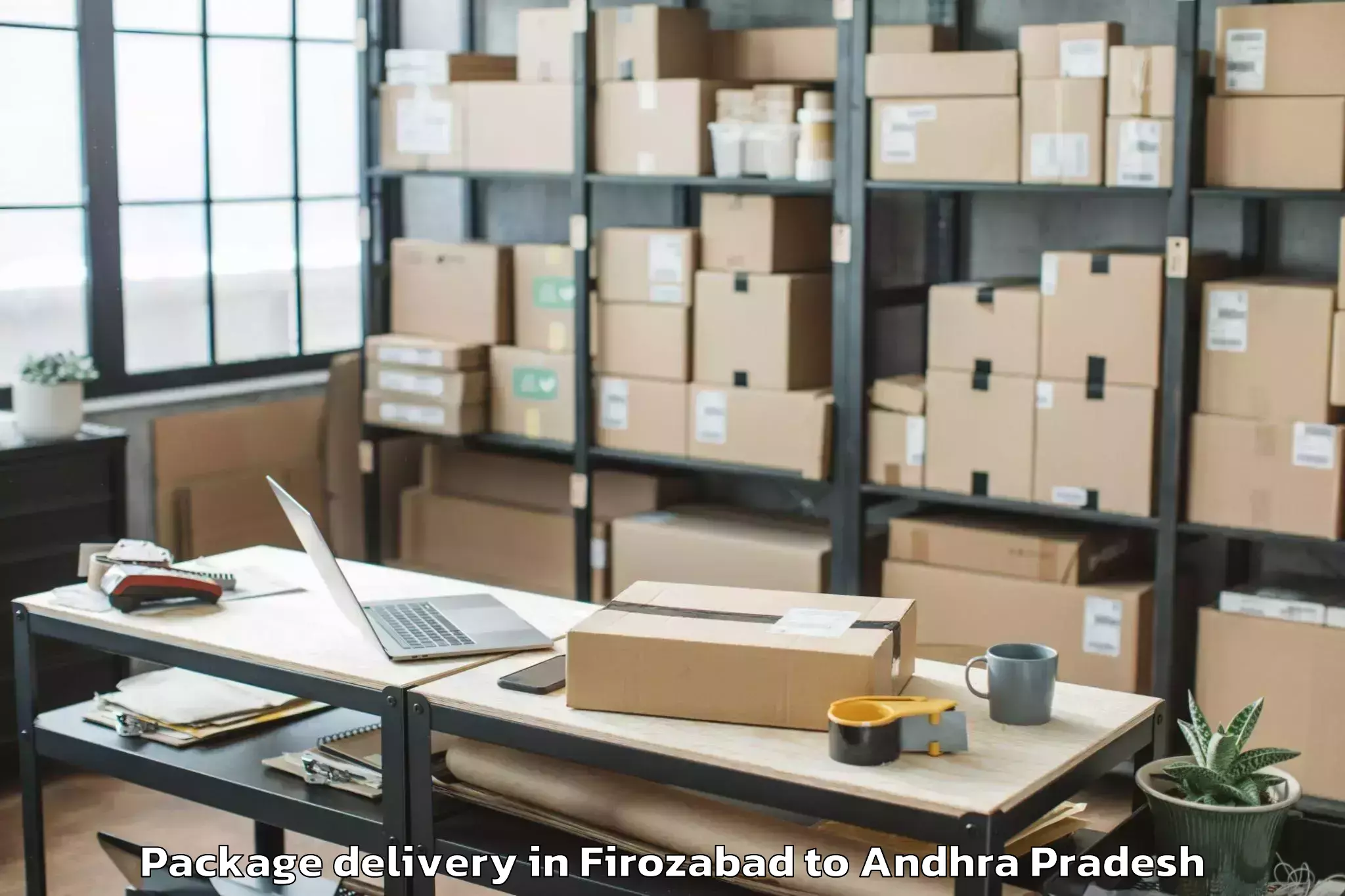 Professional Firozabad to Pedda Nakkalapalem Package Delivery